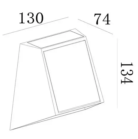 Lampa elewacyjna Luton 15815/01/30 LED 1W 2850-3150K IP65 czarna