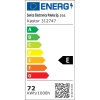 Plafon LAMPA natynkowa KASTOR 312747 Polux kwadratowa OPRAWA sufitowa LED 36W 2700 - 6500K efekt gwiazd z pilotem biała