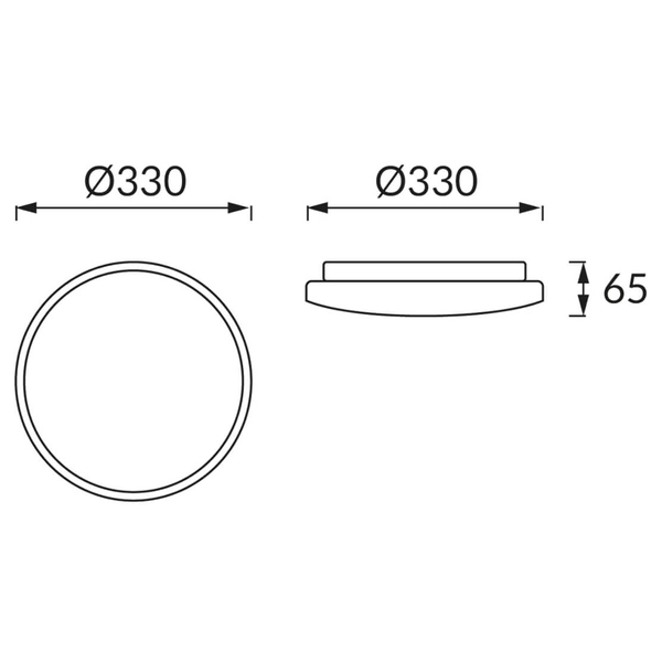Metalowy plafon Linus 4347 Ideus LED 18W 4000K do jadalni złoty biały