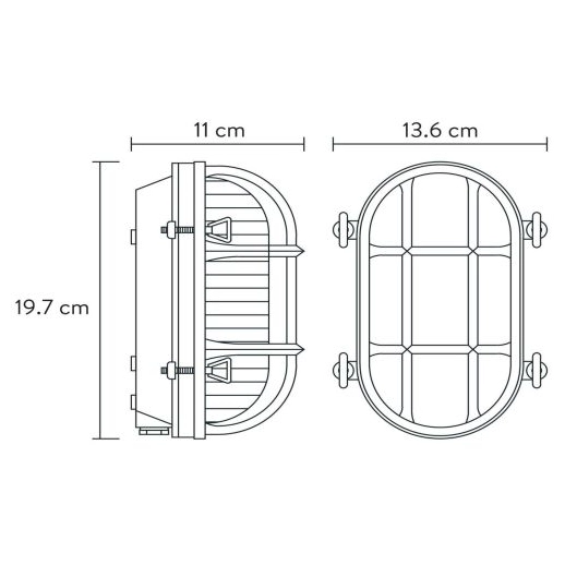 Elewacyjna LAMPA zewnętrzna DUDLEY 11891/20/02 Lucide industrialna OPRAWA metalowa outdoor IP44 złota