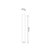Nowoczesna lampa sufitowa SL.0999 metalowy downlight biały