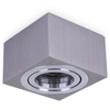 Sufitowa LAMPA plafon SLP2031 + SLP2026 MDECO metalowa OPRAWA kwadratowa LED 5W 2800K - 3300K downlight chrom