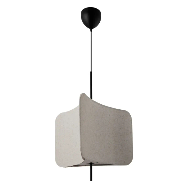 Tkaninowa lampa wisząca TINTO 2412173003 z abażurem czarna