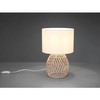 Stolikowa pleciona lampka Rike R51131036 RL Light boho naturalna drewniana