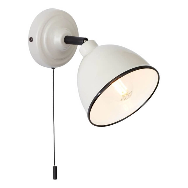 Lampa ścienna Telio 97002/22 włącznik regulowana do czytania szara