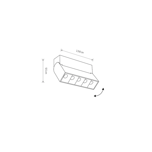 Reflektor sufitowy Focus Mini 10067 Nowodvorski LED 10 3000K biały