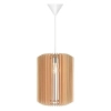 Drewniana lampa wisząca Asti 2213133014 nad stół beżowy