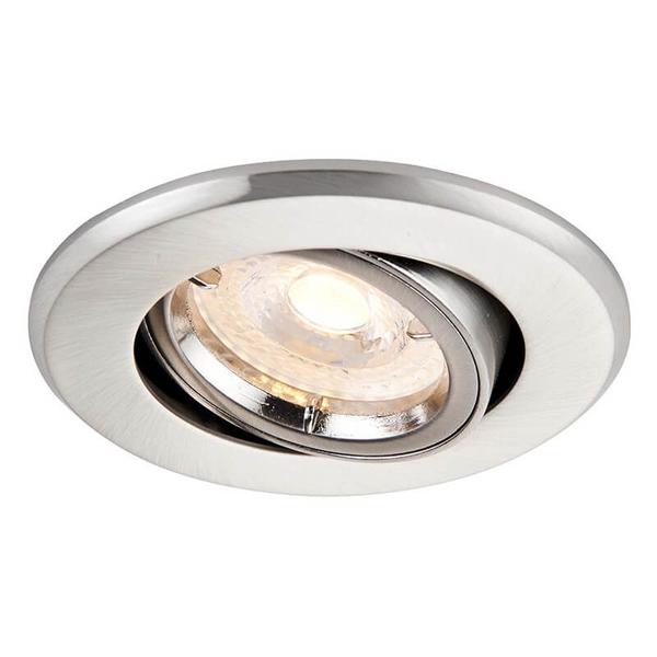 Regulowana lampa sufitowa Shield 50681 wpuszczana srebrny