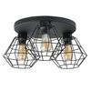 Lampa sufitowa druciana Diamond 6205 TK Lighting loftowa klatka czarna