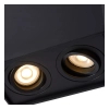 Kwadratowy downlight TUBE 22953/02/30 Lucide spot do sypialni czarny
