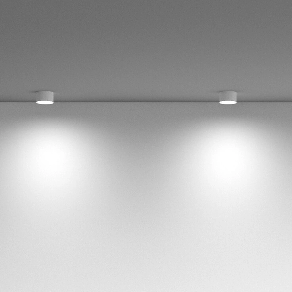 Plafon natynkowy Hoop C086CL-GX53-SRD-W LED 12W do salonu biały