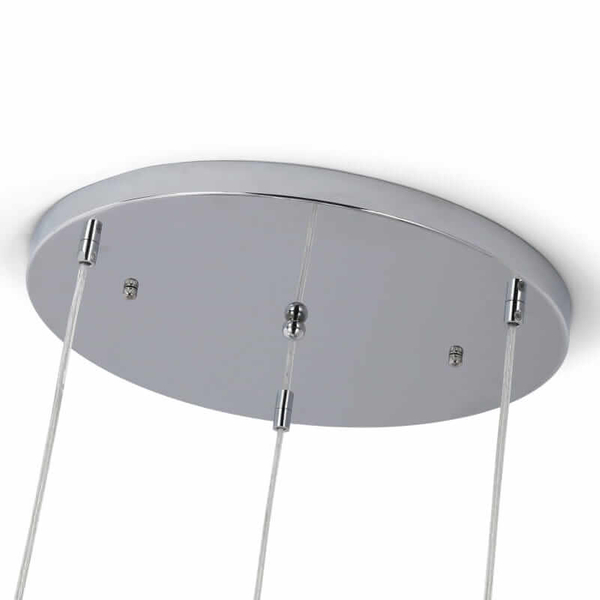 Kaskadowa lampa wisząca Sfero ABR-Z3S-E28 Abruzzo bańki srebrna