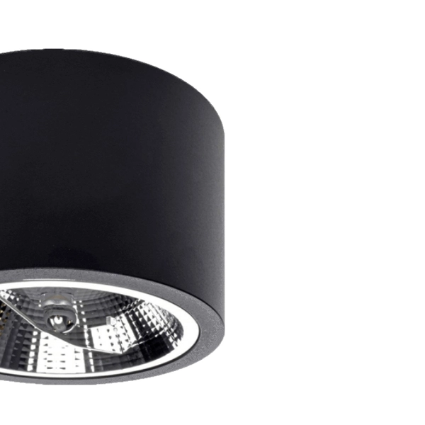 Spot lampa sufitowa CAMINO LP-1101/1SM BK Light Prestige metalowa oprawa plafoniera downlight tuba czarna