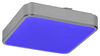 Sufitowa LAMPA plafoniera WOLIMIR 2982 Rabalux metalowa OPRAWA plafon LED RGB 22W 3000K - 6000K kwadratowy IP44 chrom