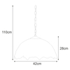 Lampa wisząca Farina K-P161420 z witrażowym kloszem multikolor