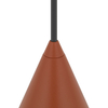 Wisząca lampa nad stół ZENITH 11456 trójkątna terakota