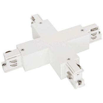 Krzyżowy X-ŁĄCZNIK szynoprzewodu HT4-J04-WU Italux do 3-fazowej szyny natynkowej 230V biały