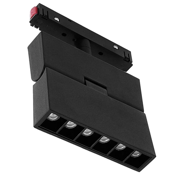 Łamana lampa szynowa magnetyczna 3-fazowa 482 Domeno LED 6W 3000K czarna