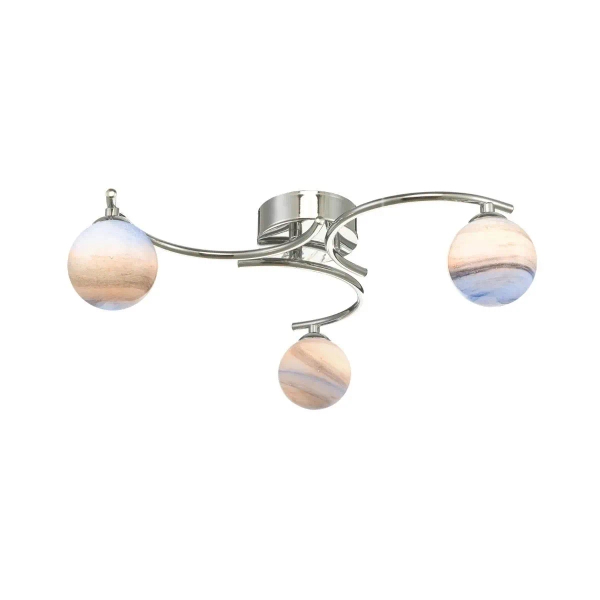 Potrójna sufitowa lampa Atiya ATI5350-07 planety do salonu chrom