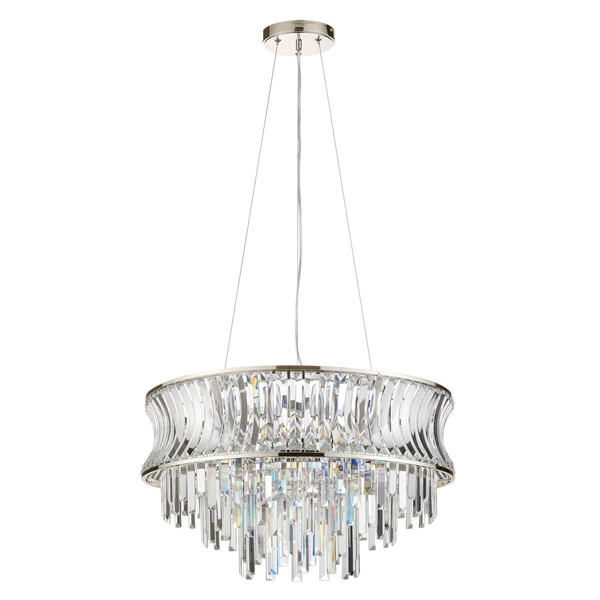 Kryształowa lampa wisząca L&-1104530 srebrny przezroczysty