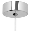 LAMPA wisząca LAMIA 11035103 Kaspa modernistyczna OPRAWA szklana ZWIS kula ball chrom biała