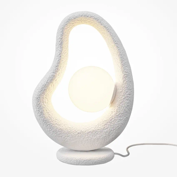 Nocna lampa do sypialni Opus MOD380TL-01W kula biała