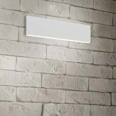 Biała lampa ścienna Concha 225172931 kinkiet LED 12W 3000K do holu