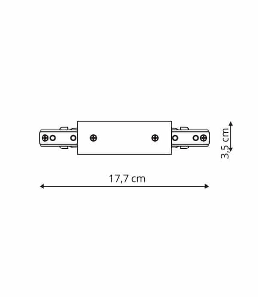 Zasilanie centralne LP-551/3F BK do 3-faz. szynoprzewodu czarne