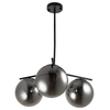 Lampa wisząca 3-punktowa Venus ST-5026-3 smoke Step kule przydymiona czarna