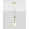 Porcelanowa lampa wisząca FELANZO LE45240 biała złota niebieska