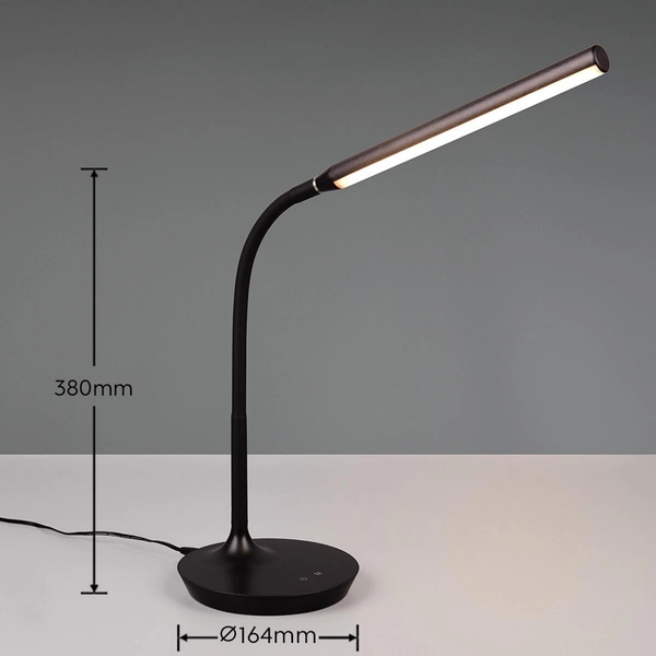 Dotykowa lampka na biurko Toro R57641102 LED 5W 3000-5000K czarna