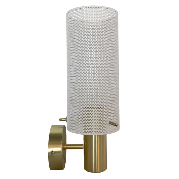 Kinkiet glamour tuba Tirana LP-945/1W WH Light Prestige do salonu biała