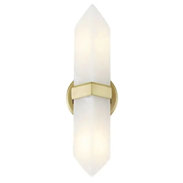 Vintage lampa na ściane Valencia QN-VALENCIA-2WB-VBS-AR diament mosiądz