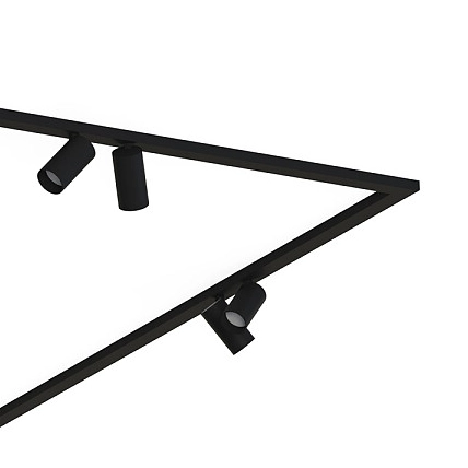 Reflektorowa lampa sufitowa Mono 7723 nowoczesna nad łóżko czarna