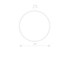Lampa ścienna koło Ring 10317 Nowodvorski LED 7W 3000K do holu złota