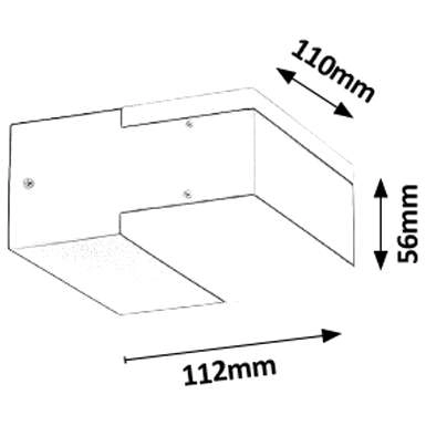Zewnętrzna LAMPA ścienna BONA 8060 Rabalux prostokątna OPRAWA elewacyjna LED 9W 4000K kinkiet IP54 grafitowy
