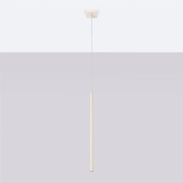 Lampa podłużna wisząca PASTELO SL.1512 tubka nad stół beżowa