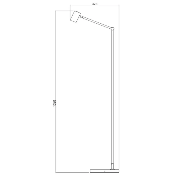 Lampa podłogowa TIPIK 36722/03/31 Lucide LED 3W 2700K metalowa biała