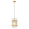 Wisząca Lampa glamour Alexandria P0556-01D-V7V7 szklana do salonu złoty