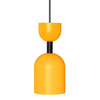 Metalowa lampa wisząca do salonu Supuru SUA125P0 żółta czarna