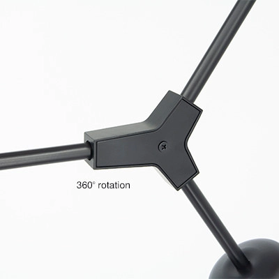 Sufitowa LAMPA loftowa 1962/2 BLACK-21QG Elem modernistyczna OPRAWA szklana chemistry czarna mosiądz