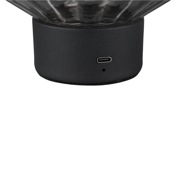 Lampka na stolik nocny Lord R57761154 LED 2W 3000K czarna przydymiona