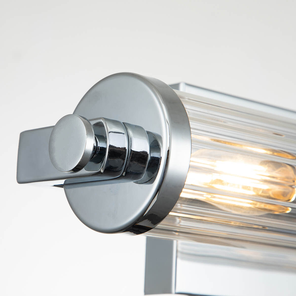 Lampa na ścianę do sypialni Azores QN-AZORES2-PC chrom przezroczysty