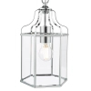 Wisząca lampa do salonu Aled ALE8650 na łańcuchu szklany chrom