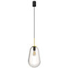 LAMPA wisząca PEAR 8672 Nowodvorski skandynawska OPRAWA szklany ZWIS loftowy przezroczysty czarny złoty