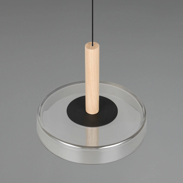 Wisząca lampa CELESTE 354910132 Trio LED 10W 3000K zwis czarny srebrny