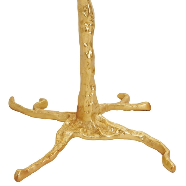 Lampa podłogowa piórkowa EMU ST-DN128-F beige do salonu beżowy złoty