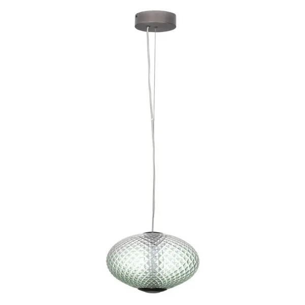 Jadalniana lampa wisząca CORVELA LE45178 LED 12W 3000K owalna zielona szara
