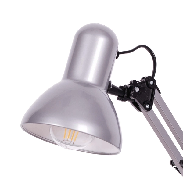 Metalowa lampa nocna Cosmo K-MT-COSMO Kaja do sypialni czarna srebrna