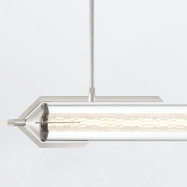 Lampa wisząca Espada QN-ESPADA-LP-PC LED 38W 3000K tuba szklana srebrny